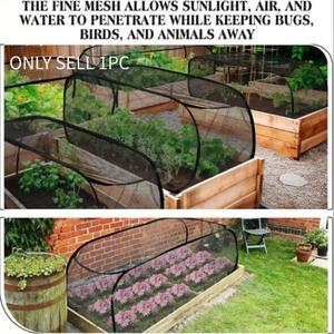 Collapsible Pop-up Mesh Plant Protection Net Cover, Sturdy & Durable Garden Netting for Raised Beds, Animal & Insect Barrier Net, Reusable Protective Net for Fruits, Vegetables and Seedlings