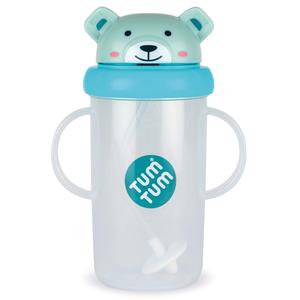 Tall Tippy Up Sippy Cup, with Weighted Straw (Valve Free), Boris Bear, 300ml, Series 3