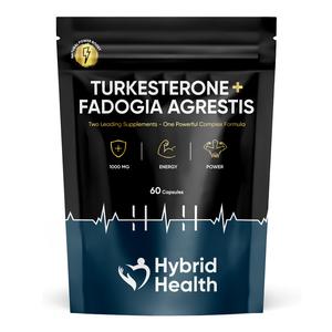 Hybrid Health Turkesterone and Fadogia Agrestis Gym & Active Lifestyle Supplement - 60 Capsules