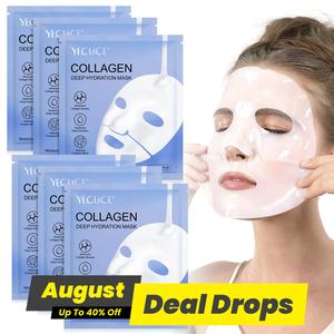Collagen Facial Mask, Moisturizing Facial Skin Care Mask, Hydrating Facial Skin Care Product for Women & Men, Face Care Products, Hydrate, Moisturizer, Moisture, Deep Collagen Mask, Collagen Hydrogel Mask, Collagen Hydration Mask, Collagen Night Mask