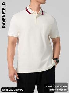 Ravenfield Men's Linen Shirts Short Sleeve Button Down Casual Shirt Business Dress Clothing Beach Fashion Summer Tops