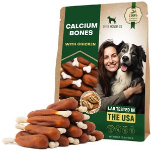 Dog Treats Calcium Bones Wrapped Chicken & Rawhide Free Chew 300 Gr