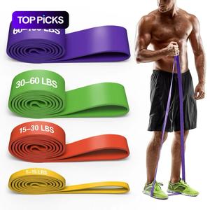 Resistance Durable Elastic Bands Set, 4 Counts/set Pull Up Band, Workout Band, Resistance Bands Set for Legs, Working Out, Home Gym Kit, Fitness Equipment, Workout Straps, Exercise Equipment, Workout Accessories