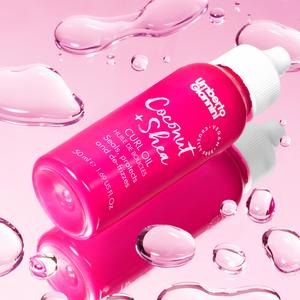 Umberto Giannini Coconut + Shea Curl Oil | Lightweight Oil to seal, protect & de-frizz hair, Scrunch out Crunch & Nourish Hair.
