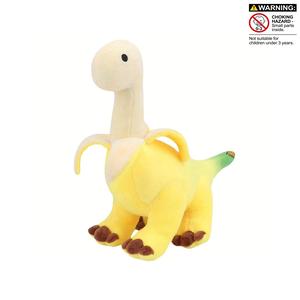 Cute Banana Brontosaurus Design Plush Toy, Soft Stuffed Animal Plushie, Cartoon Banana Soft Dragon Doll, Home Decoration Gift, Gift for Her, Girl's Gift