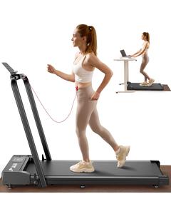 JagJog JT-31/51/52 4-in-1 Folding Walking Pad Treadmill, 10km/h Max Speed, 2.5HP Low Noise, Incline, LED Display, Remote Control, 120kg/265LB Load, Home/Office Treadmill
