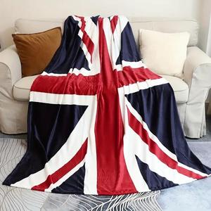 Union Jack Pattern Blanket, Soft Throw Blanket, Cool Bedroom Bedding Blankets, Air-conditioned Room Blanket, Warm Nap Blanket for Home & Office