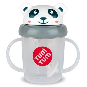 Tippy Up Sippy Cup (Series 3), with Weighted Straw (Valve Free), Pip Panda, 200ml