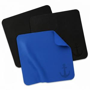 Anchor Glasses Cleaning Cloths – 3 Pack (2 Black, 1 Blue) – Microfibre Suede Lens Cleaning Cloths Wipes 18x15cm – Anti-Scratch, Streak-Free for Glasses, Sunglasses, VR, AR, Camera, Phone, Tablet, Screen – Anchor Glasses Straps
