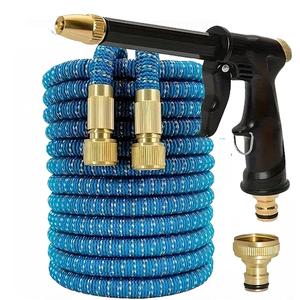 Expandable Garden Hose, Rubber Hose with Sprayer, Garden Hose with Connector, Water Hose for Car Washing & Flower Watering