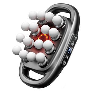 Portable 16-head Massage Guns, Deep Tissue Massager with 3 Modes & 30 Intensities, Red Light Therapy, Quiet Muscel Massager for Back, Shoulders, Legs, Waist, Buttocks Muscles