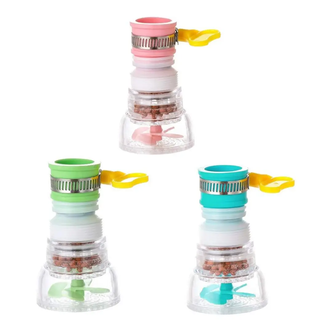 3Pcs 360 Rotating Faucet Portable Filter Nozzle Regulator Faucet Nozzle Water Filter 360 Rotating Splash Proof Faucet Filter