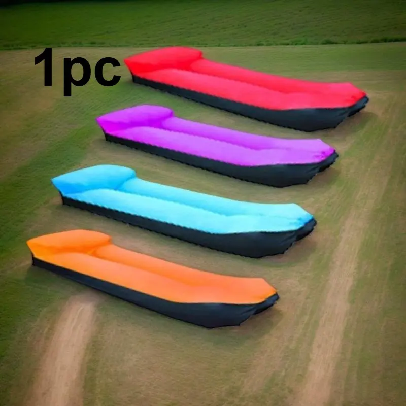 Portable Inflatable Sofa and Chair Set, Single Person Outdoor Bed ...