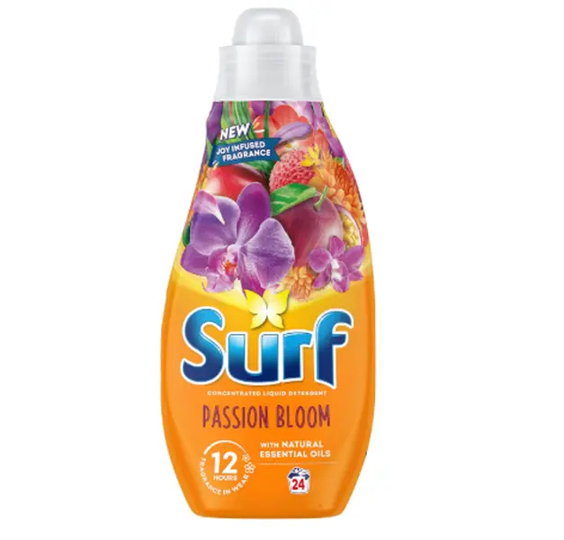 Passion Bloom Laundry Washing with a joy-infused fragrance & natural essential oils lasting up to 12 hours in wear Liquid Detergent for brilliantly clean results 24 washes
