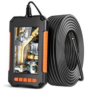 1080P Industrial Endoscope, Waterproof Detection Tools with Dual Lens & 8 LED Lights, 4.3 Inch LCD Multi-angle Endoscopes for Air Conditioning, Swimming Pool