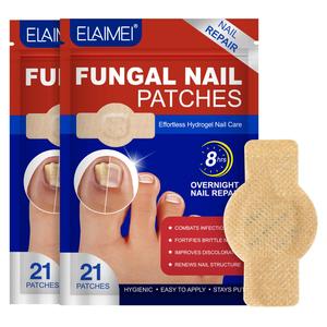 ELAIMEI nail care patches 42p, 2 bags, each bag has 21 patches, help nails become healthier and more beautiful, solve nail problems, protect nails