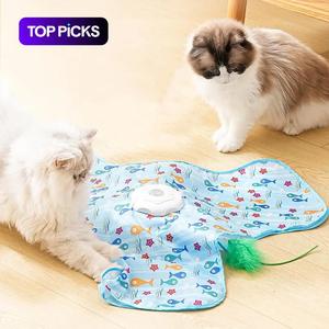 cat hunting hood toy, electric pet game automatic turntable, self-entertainment stress relief toy, fun interactive cat plaything