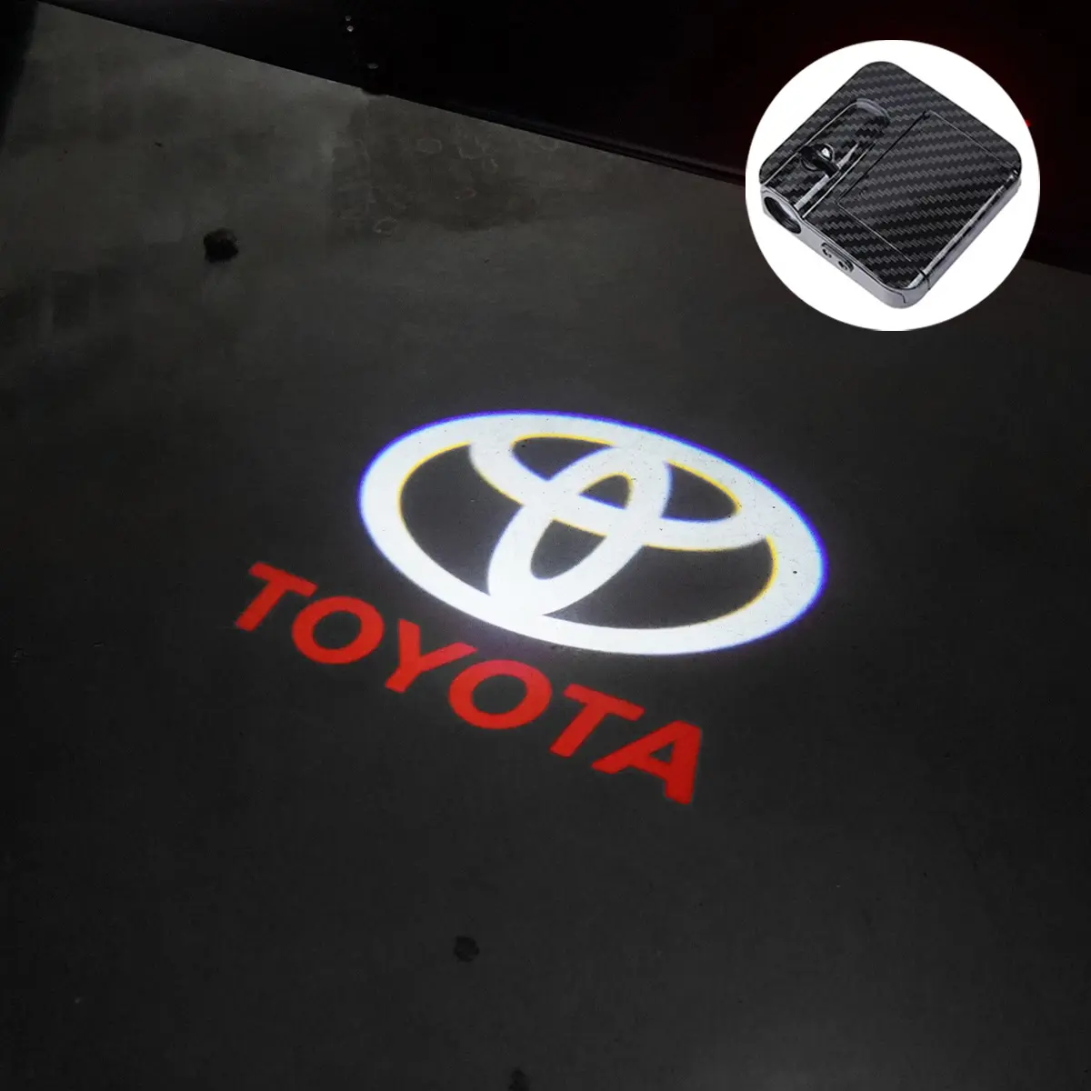 2PCS Toyota Eco-Friendly Door Projector | Ultra-Bright 3D Logo Light IP65 Waterproof | Plug-&-Play Installation | Fits All Models (Corolla, RAV4, Prius, Camry, Yaris) | JPN-Engineered Accessories