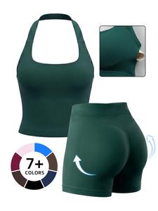 High-Waisted Backless Yoga Set, Yoga Activewear, Quick-Dry Fitness Wear, Enhances Butt Lift, Ideal for Workout & Exercise, Comfortable & Stylish Design