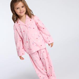 Kids dear Santa fleece pyjamas in a bag