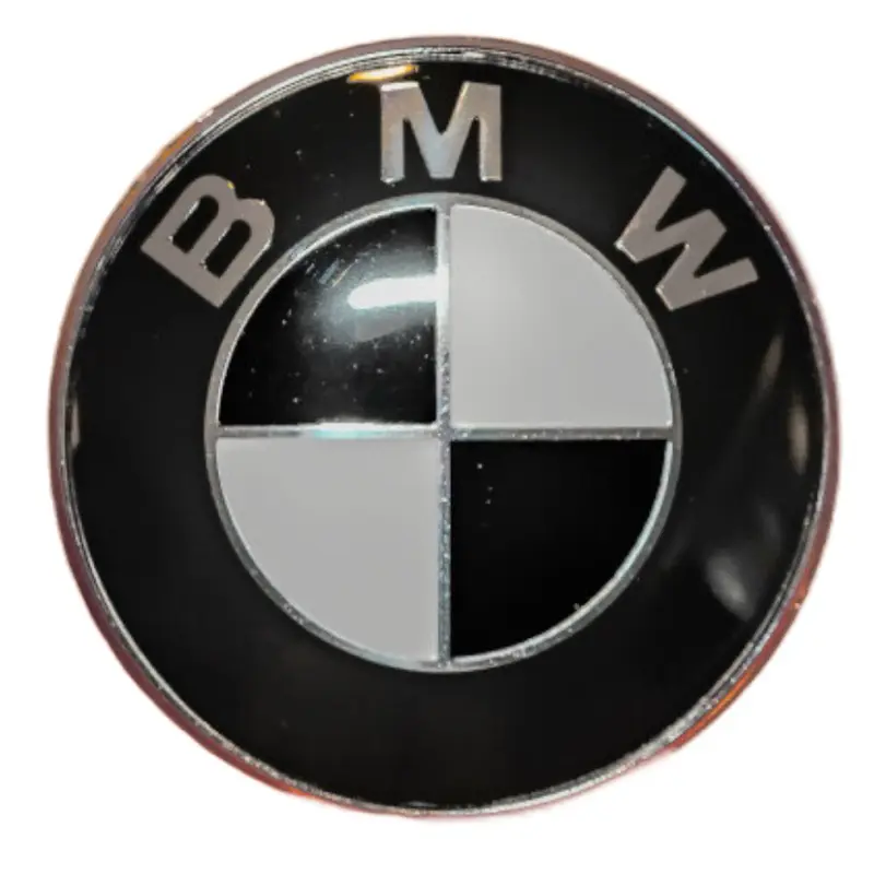 BMW Black and white Bonnet Badge 82mm Fits 1 3 5 6 X Z M E92 E81 E60 M3 51148132375