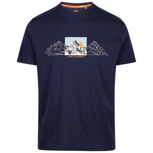 Trespass Mens Casual T-Shirt Grande - Woven Top with Printed Detail