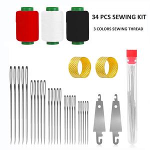 34/36 Pcs Portable Sewing Repair Kit, DIY Needle & Thread Craft Set, Hand-made Sewing Kit for Beginners, Professional DlY Lovers, Gift forMom, Grandma, Adults
