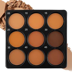 9 Shades Matte Contour Powder Palette, Matte Powder Bronzer, Face Makeup Waterproof Long Lasting Skin Friendly Compact Pressed Powder Contour Powders For Dark Skin
