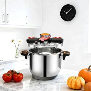 9l Capacity Pressure Cooker, 1 Count Stainless Steel Knob Pressure Cooker, Household Cookware, Universal Thickened Pot for Home Dining Room Kitchen Picnic, Induction Pressure Cooker