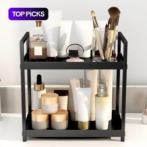 2-Layer Desktop Storage Rack, Cosmetic and Spice organizer Shelf for Kitchen, Bathroom and Vanity, Cosmetic Makeup Organizer, Cosmetic Holder, Beauty organizer #TOP PICKS