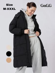 【classic 】 women's plain pocket button front zipper winter coat, puffer coats, casual hooded warm long outwear for daily outdoor wear, ladies clothes for winter, coats for women