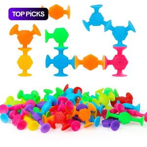Colorful Silicone Suction Cup Toy (40pcs/set), Creative Stress Relief Toy, Imagination Inspire Sensory Toy, Christmas Gift