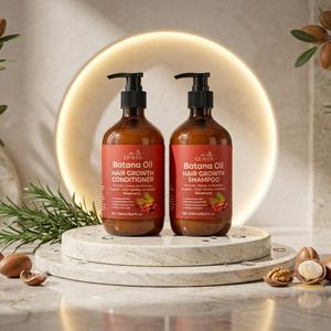 Batana Oil Shampoo & Conditioner Set 500ml – Rosemary Hair Care Cleansing for Dry, Damaged & Dull Hair Repair | Scalp Care & Daily Haircare Routine   Cleanser