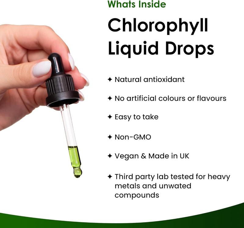 Liquid Chlorophyll - Chlorophyll Drops For Water 100ml High Strength 100mg Chlorophyll Liquid Drink Healthcare Supplement