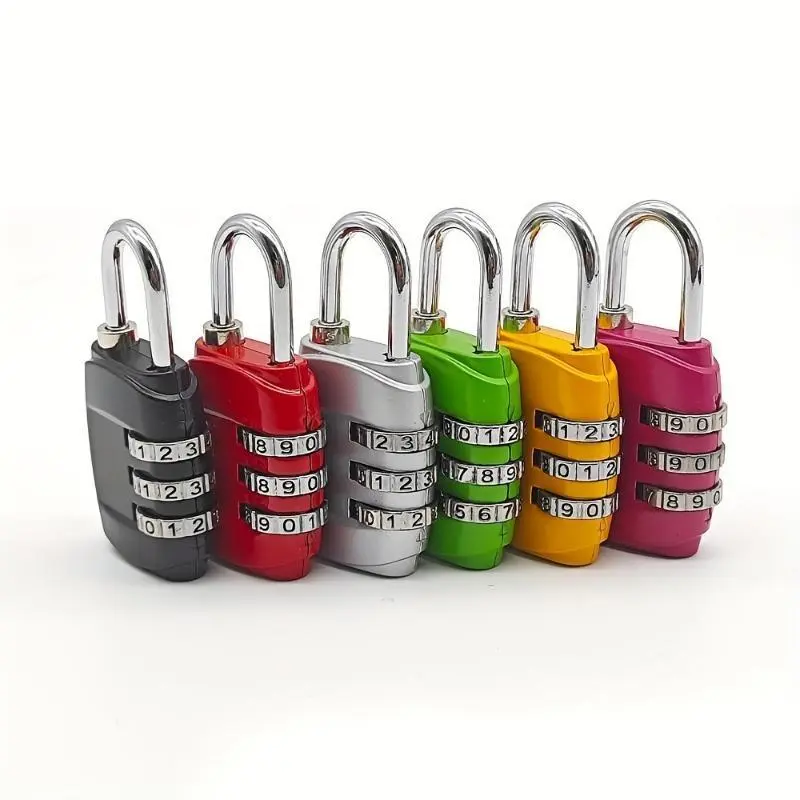 A 3-digit Combination Lock For Luggage, Gym Lockers, And Cabinets, Providing Keyless Security For Your Belongings. Durable And Travel-friendly Padlock Available In Various Colors.