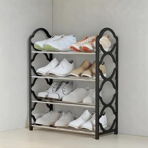 4 Layer Shoe Rack, 1 Count Space Saving Floor Standing Storage Rack, Easy To Install Shoe Storage Rack for Entryway, Hallway, Dormitory, Home