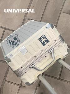 New Portable Luggage for Business Travel 20/22/24/26 Inch with Wide Handle, Aluminum Frame Hard Case, Silent Wheels, Tsa Lock