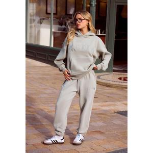 Kaiia Logo Cuffed Joggers Sage Green