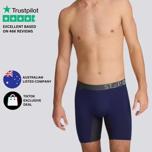 Step One Boxer Brief - Ahoy Sailor, Hidden Elastic Pouch, Anti-Chafe, Breathable Viscose Bamboo Fabric, Moisture-Wicking, UltraGlyde Panels, Ultra-Soft, Stretch, Indoor, Men's Underwear for All Seasons, Premium, Everyday Wear Fit, Athletic Activewear