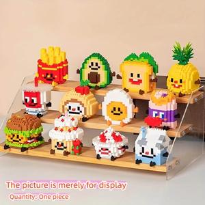 Food Design Assembly Building Blocks Bricks Toy Block Figures, 1 Box Creative Building Blocks Toy, Educational Blocks Building Toy for Teenagers and Adults, Building Block Model