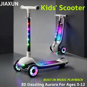 LED Light-Up Foldable Kids Scooter, Folding Scooter | Ages 3-12 | Safe & Stable Ride | Perfect Birthday Gift for Kids