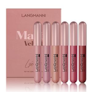 Luxurious Long Lasting Moisturizing Matte Lipstick Set for Gifts, 6 Counts/set Easy Coloring Lip Stick for All Occasions Lip Makeup, Girls and Women Makeup Accessories