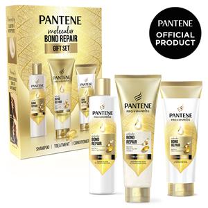 Pantene Molecular Bond Repair Gift Set: Shampoo, Conditioner, Treatment