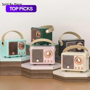 Vintage Style Wireless Bluetooth-compatible Speaker, Rechargeable Wireless Speaker, Multipurpose Portable Mini Speaker with Built in Microphone, Music Player for Home Office Outdoor Travel, Valentine's Day Gift #TOP PICKS