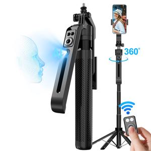 Auto Face Tracking Tripod, Travel Tripod, 360° Rotation Smart Phone Holder with Remote Control, Camera Mount, Moving Tripod for iPhone Video Vlog Live Stream, Phone Camera Stabilizer, Selfie Stick, Electronics Accessories