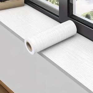 Wood Grain Pattern Window Sill Sticker, Self-adhesive Window Sill Waterproof Durable Sticker, Window Upgrade Decorative Sticker for Furniture, Cabinets, and Threshold, Wooden