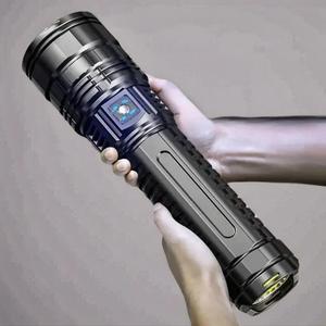 Rechargeable LED Light, 5 Modes Zoomable Tactical Flashlight, Portable LED Light, Outdoor Flashlight for Camping Hiking, LED Rechargeable Adjustable Tactical Flashlight