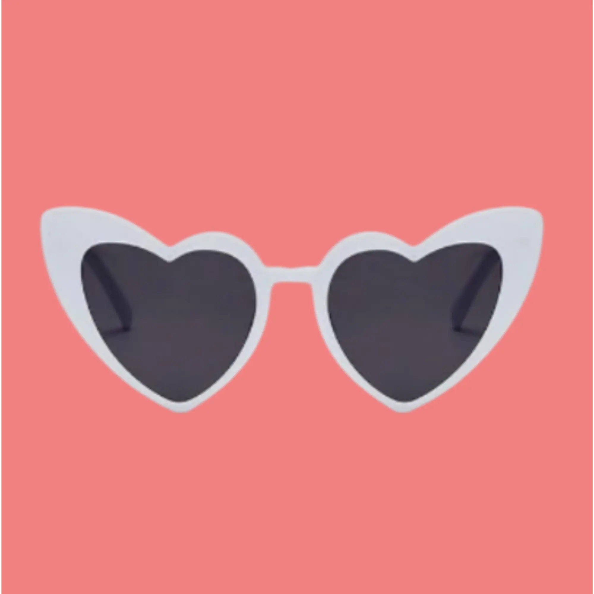 4 Pack Vintage Heart Shaped Sunglasses White Sunglasses For Women Cat Eye Ladies Fashion Retro Eyeglasses, Vintage Love Heart Sunglasses for Protection Eyewear