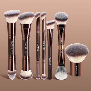 MAANGE 7pcs Makeup Brush Set, Foundation Brush Blush Brush Contour Brush Concealer Brush Tapered Brush Nose Contour Brush Eyeshadow Brush Smudge Brush Detail Brush, Face Makeup Brushes, Essential Beauty Tools, Gift for Women & Girls, Soft Makeup Brushes