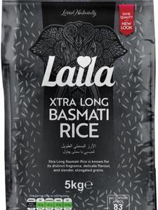 Extra Long Grain Rice 5 Kg - 100 % Gluten Free - Extra Long Grain White Basmati Rice with Aroma Fragrant, Package May Vary